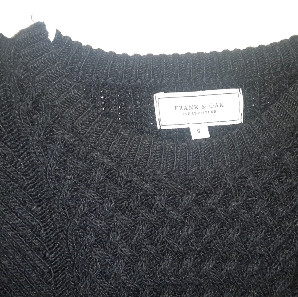 Frank and oak knit sweater mens small